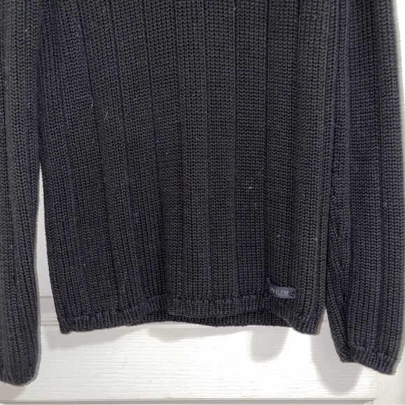 Calvin Klein | Black Rib Knit Long Sleeve Sweater - Picture 11 of 15